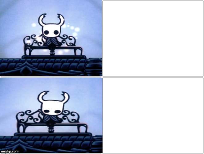 High Quality Hollow knight Hotline template Blank Meme Template