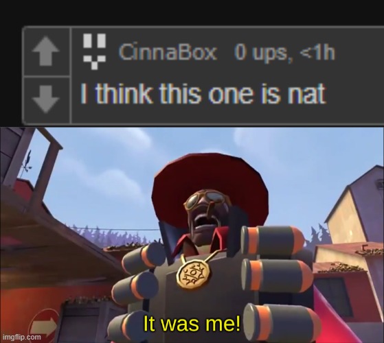 image tagged in demoman it was me | made w/ Imgflip meme maker