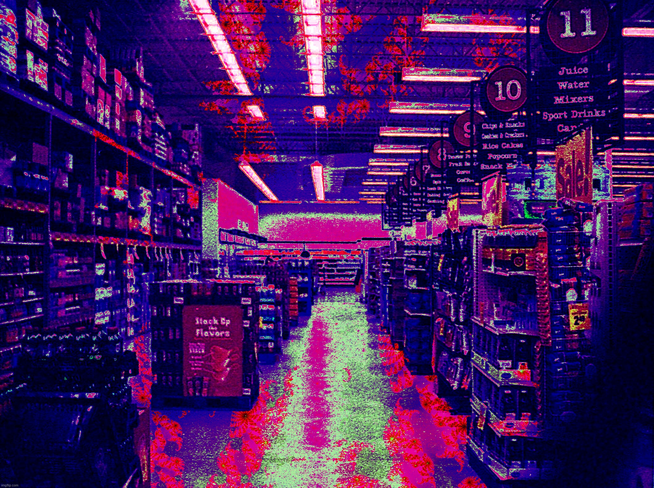 another album cover. this one's for a song called Aisles of Denial | made w/ Imgflip meme maker