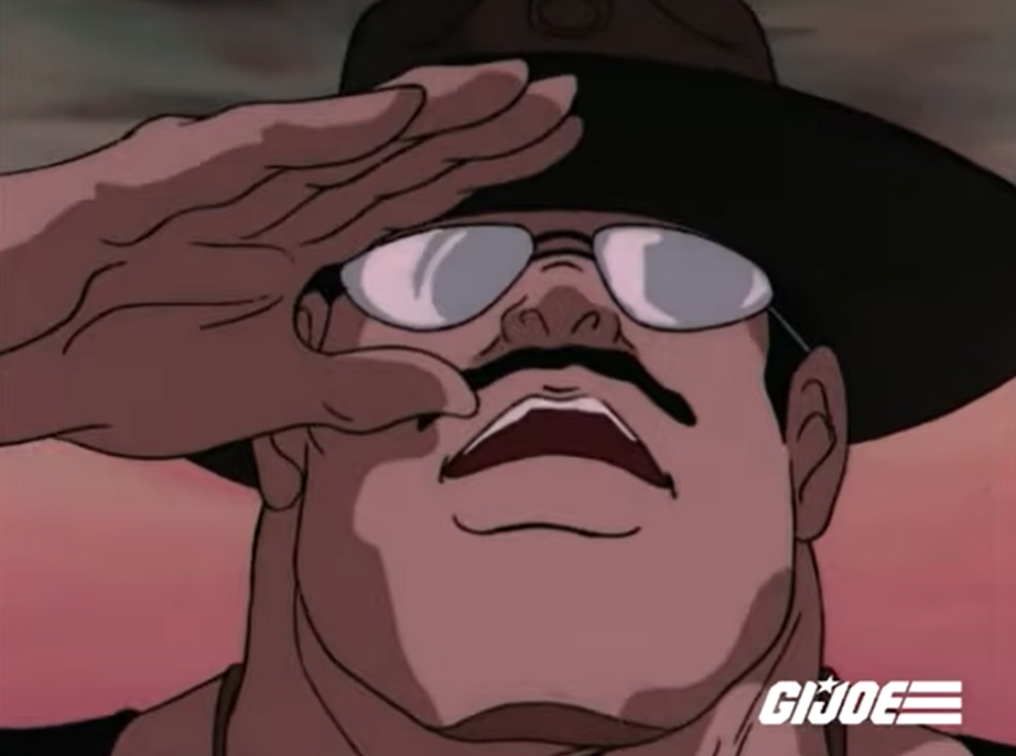 Sgt Slaughter Salute Blank Meme Template