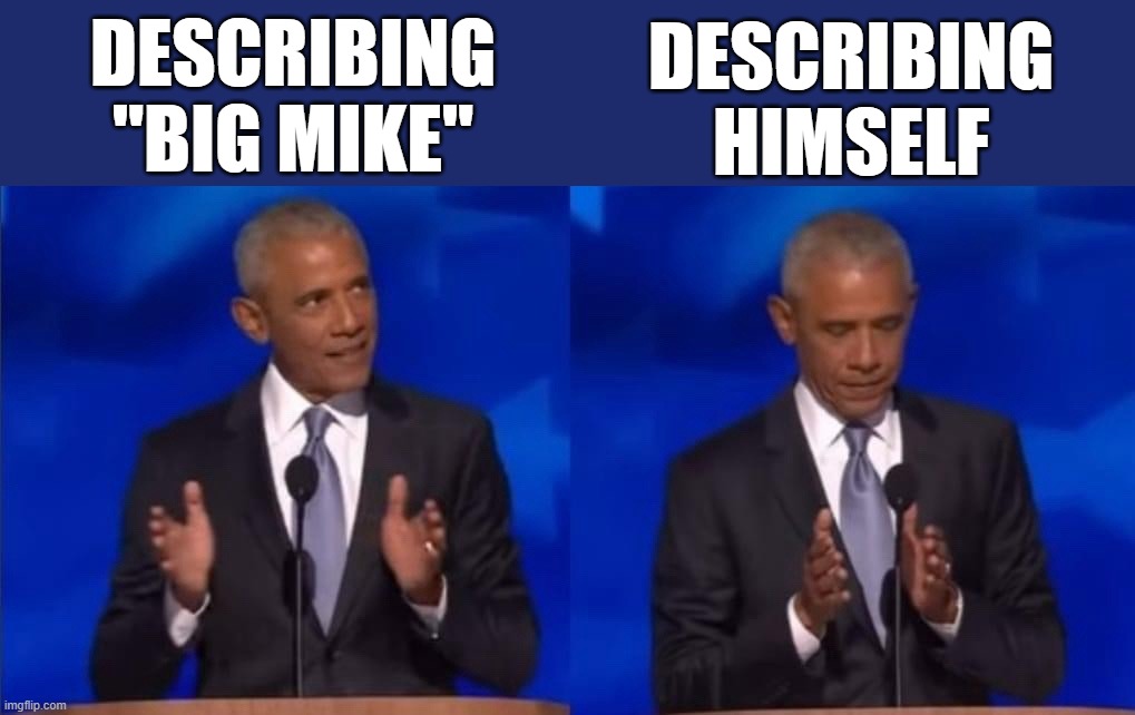 Big Mike | DESCRIBING "BIG MIKE" DESCRIBING HIMSELF | image tagged in politics | made w/ Imgflip meme maker