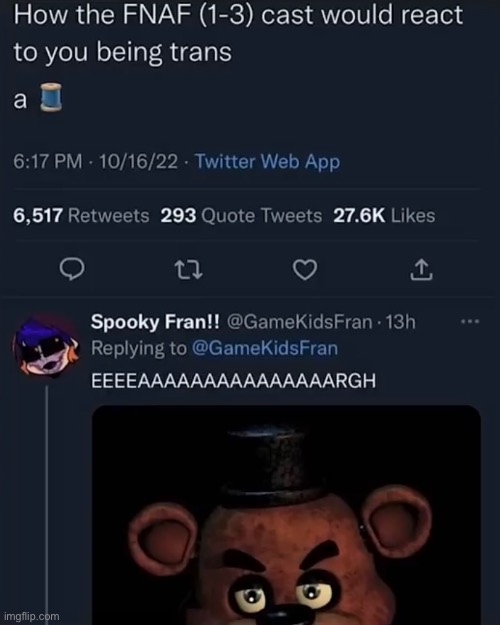 IM CRYING (A FNAF Meme a Day: Day 132) | image tagged in fnaf,a fnaf meme a day | made w/ Imgflip meme maker