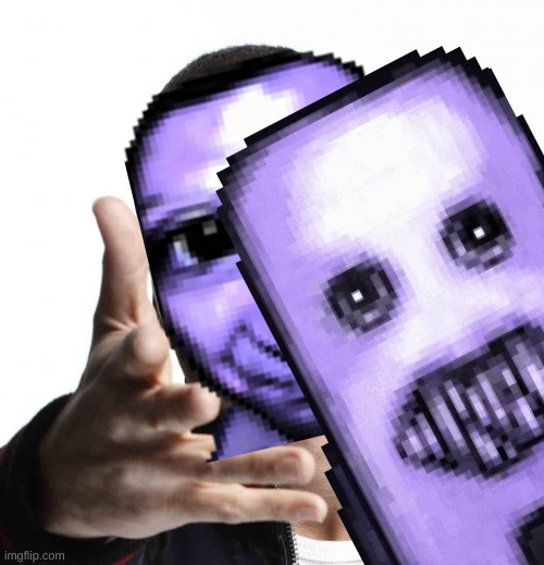 literally ao oni and fuwatti in pillar chase | image tagged in eminem video game logic | made w/ Imgflip meme maker