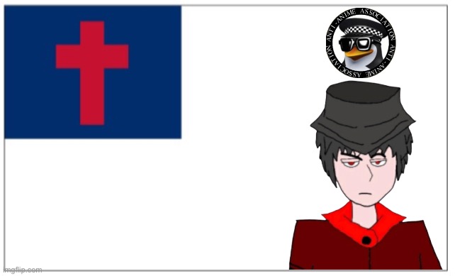 AAA-MEPIOS Christian flag | image tagged in christian theocracy party flag,mepios,aaa,christian | made w/ Imgflip meme maker