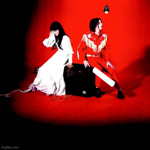 Elephant by White Stripes. Garage rock classic | image tagged in elephant,white stripes,2003,garage rock | made w/ Imgflip meme maker