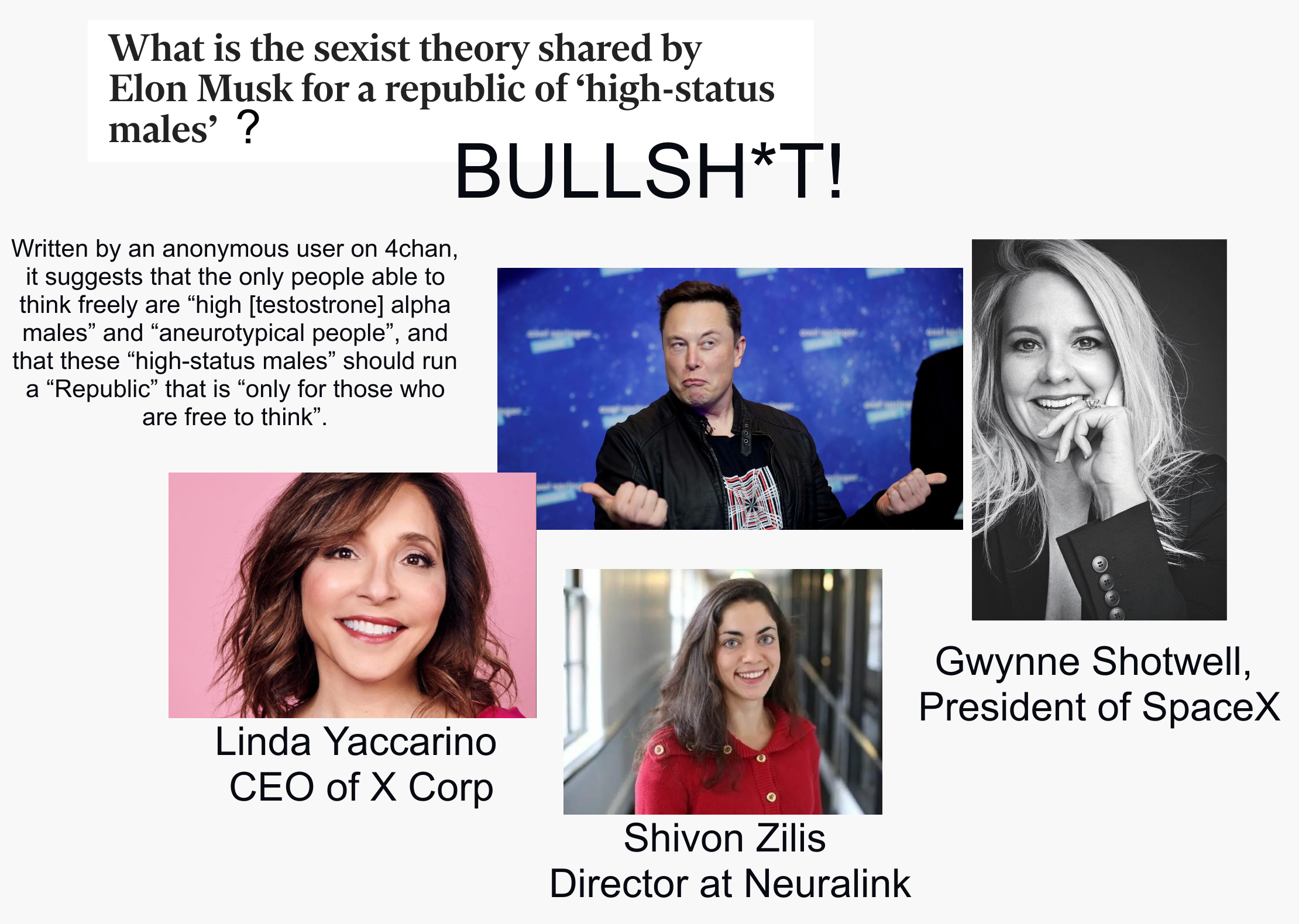 Elon Musk High T Males Blank Meme Template