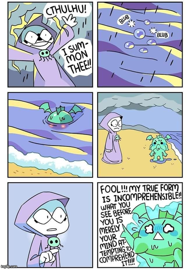 Cthulhu | image tagged in cthulhu,comics/cartoons | made w/ Imgflip meme maker