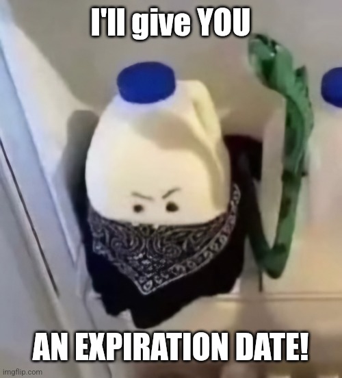 I'll give YOU AN EXPIRATION DATE! | made w/ Imgflip meme maker