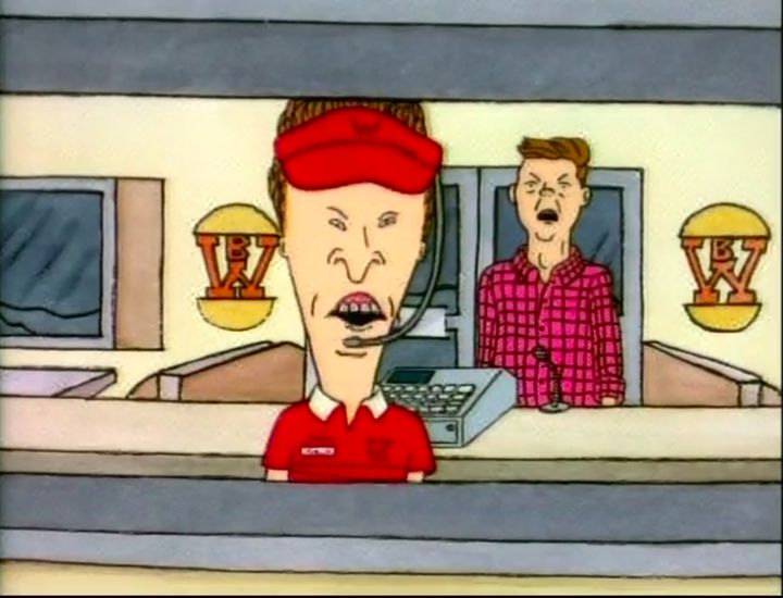 Butthead drive thru Blank Meme Template