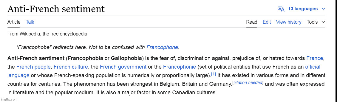 french hate actually got a page | made w/ Imgflip meme maker