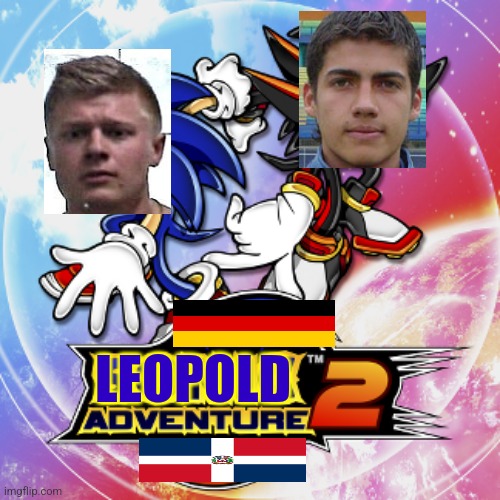 Leopold Adventure 2 feat. Ronald Ramirez the angry dominican kid | LEOPOLD | image tagged in sonic adventure 2,angry german kid,angry dominican kid,leopold slikk,sonic the hedgehog,echte gangster | made w/ Imgflip meme maker