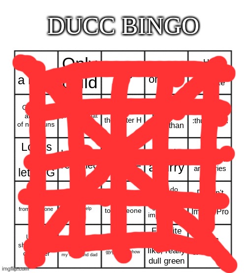 Ducc Bingo | image tagged in ducc bingo | made w/ Imgflip meme maker