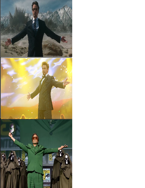 RDJ Pose Blank Meme Template