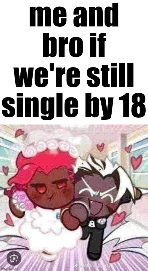 me and bro if we're still single by 18 | made w/ Imgflip meme maker