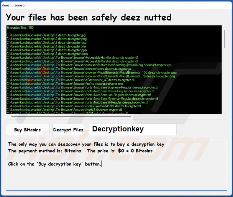 Deeznuts ransomware Blank Meme Template