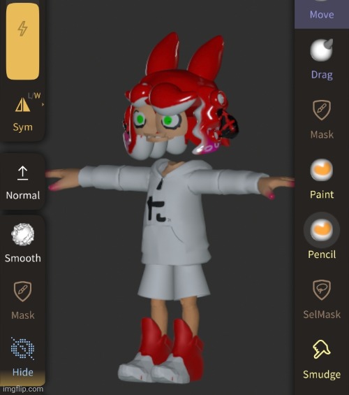 Guys I showed splatza a crashbox episode and she decided to do this how do I get her to stop this it's annoying | made w/ Imgflip meme maker