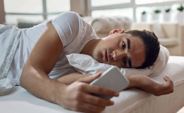 High Quality Sad guy in bed Blank Meme Template