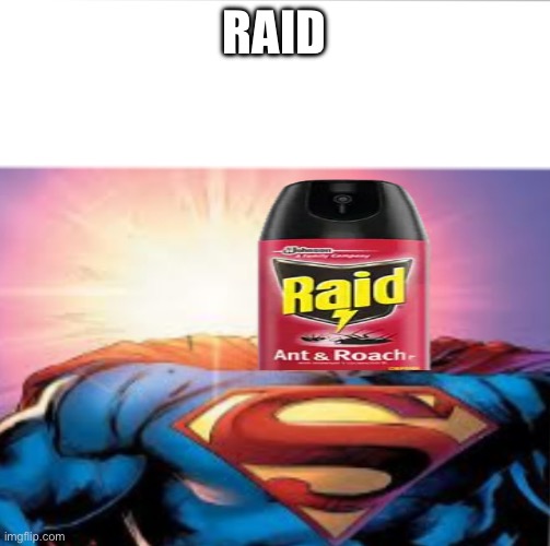 Superman starman meme | RAID | image tagged in superman starman meme | made w/ Imgflip meme maker