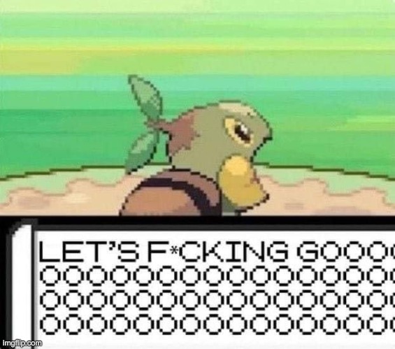 turtwig lets fucking go | image tagged in turtwig lets fucking go | made w/ Imgflip meme maker