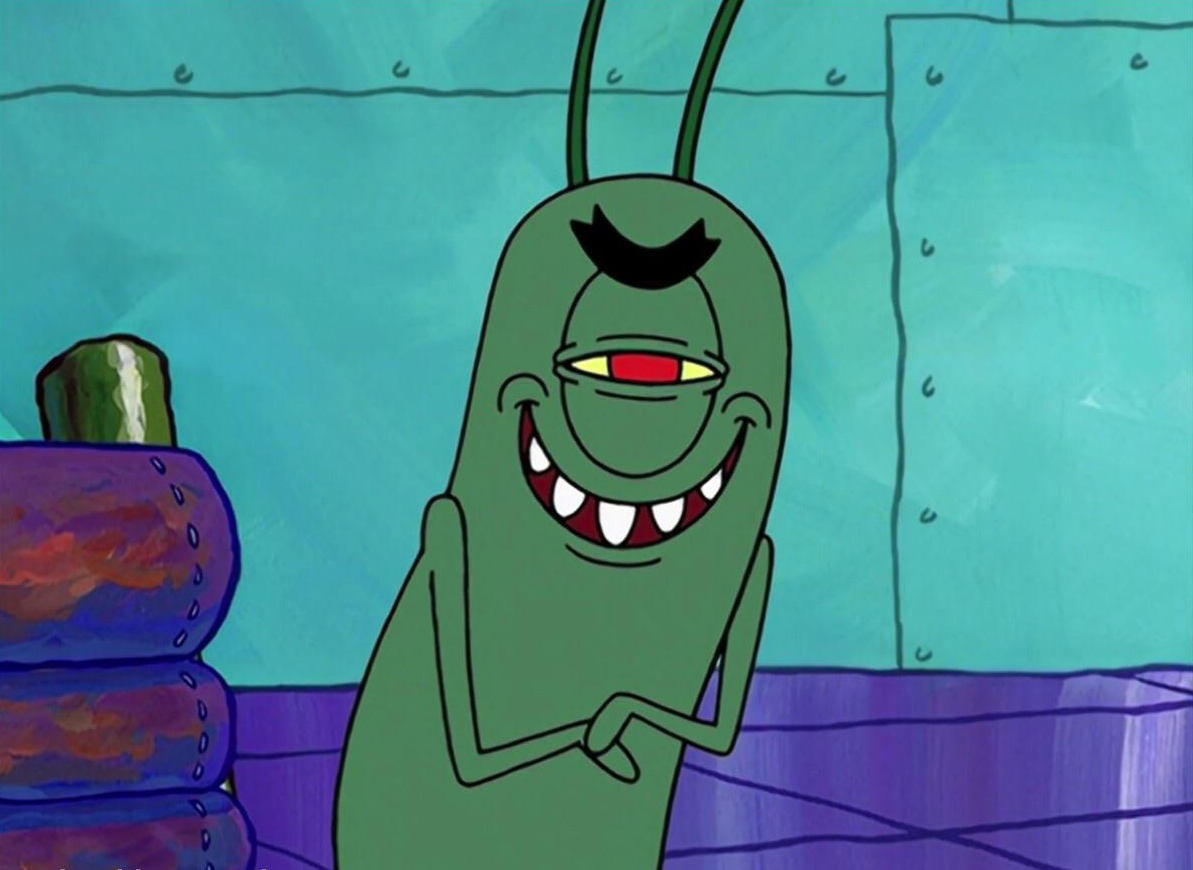 Evil Plankton Blank Meme Template