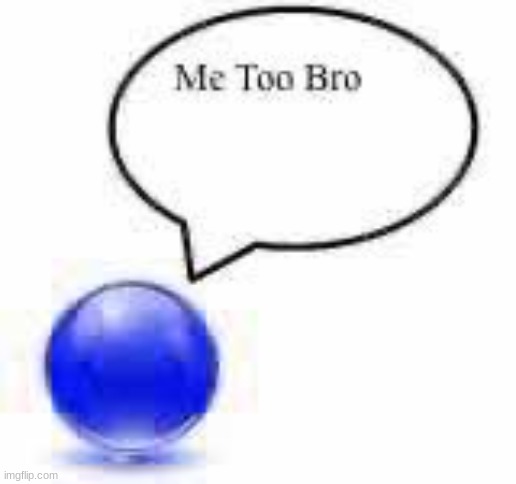 me too bro ball | image tagged in me too bro ball | made w/ Imgflip meme maker