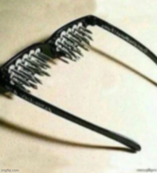 Spiky glasses | image tagged in spiky glasses | made w/ Imgflip meme maker