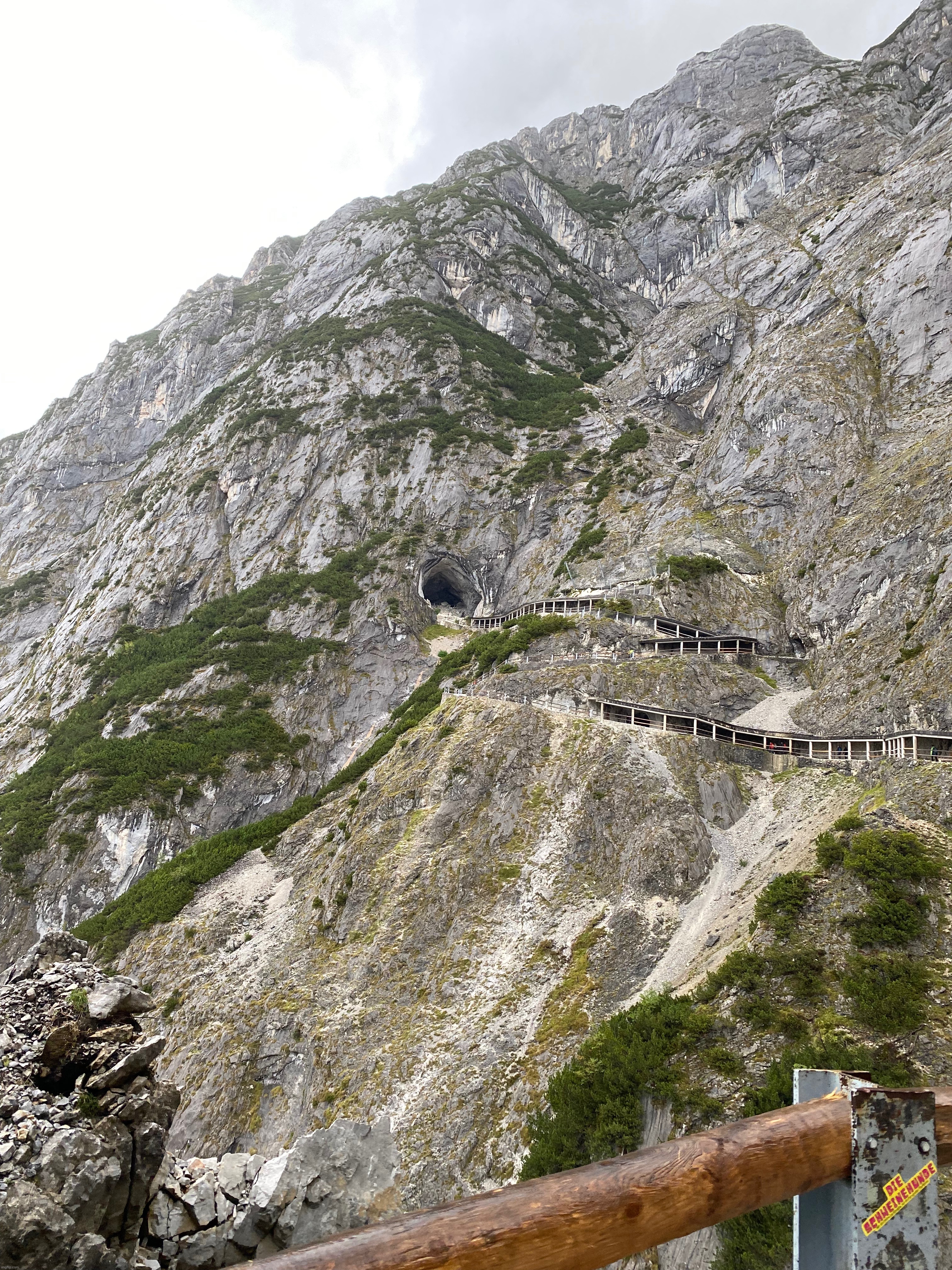 Entrance to the ice cave in Austria | image tagged in austria,ice cave,what a climb,so cool | made w/ Imgflip meme maker