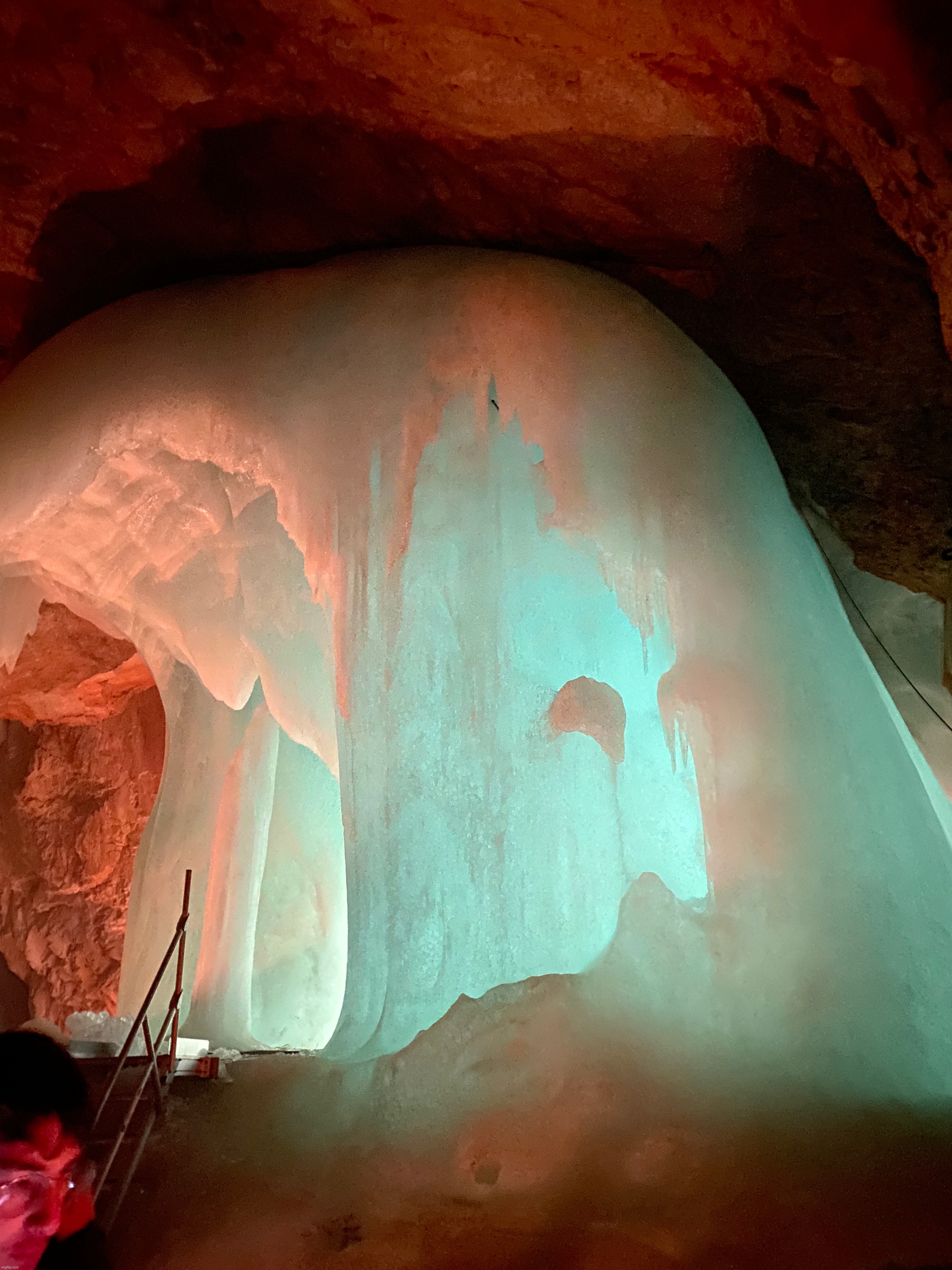 Ice cave | image tagged in austria,ice cave,so cool | made w/ Imgflip meme maker