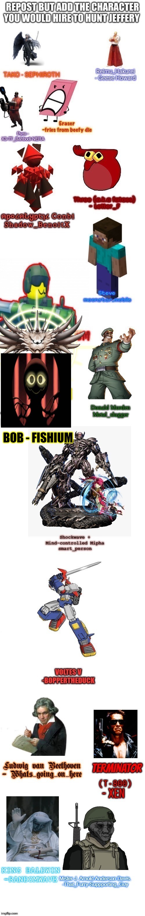 Decided to add a second character out of spite | BOB - FISHIUM | made w/ Imgflip meme maker