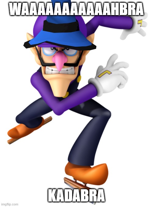 waluigi the wizard | WAAAAAAAAAAAHBRA; KADABRA | image tagged in waluigi approaches,nintendo,memes,wizards | made w/ Imgflip meme maker