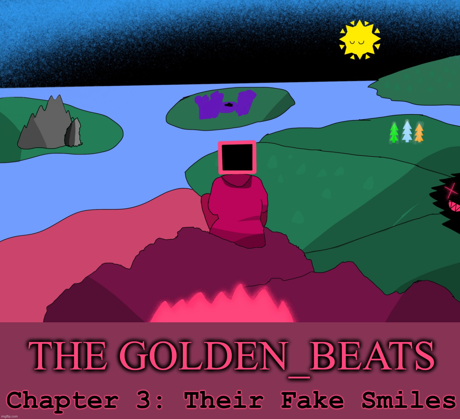 Chapter three | Chapter 3: Their Fake Smiles; THE GOLDEN_BEATS | image tagged in gc,golden beats | made w/ Imgflip meme maker