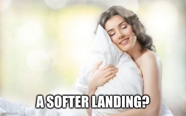 Soft Pillow | A SOFTER LANDING? | image tagged in soft pillow | made w/ Imgflip meme maker