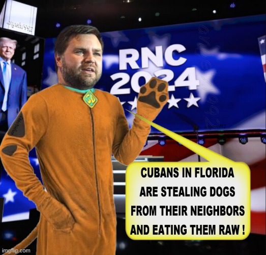 image tagged in dogs,cubans,florida,jd vance,scooby doo,costumes | made w/ Imgflip meme maker