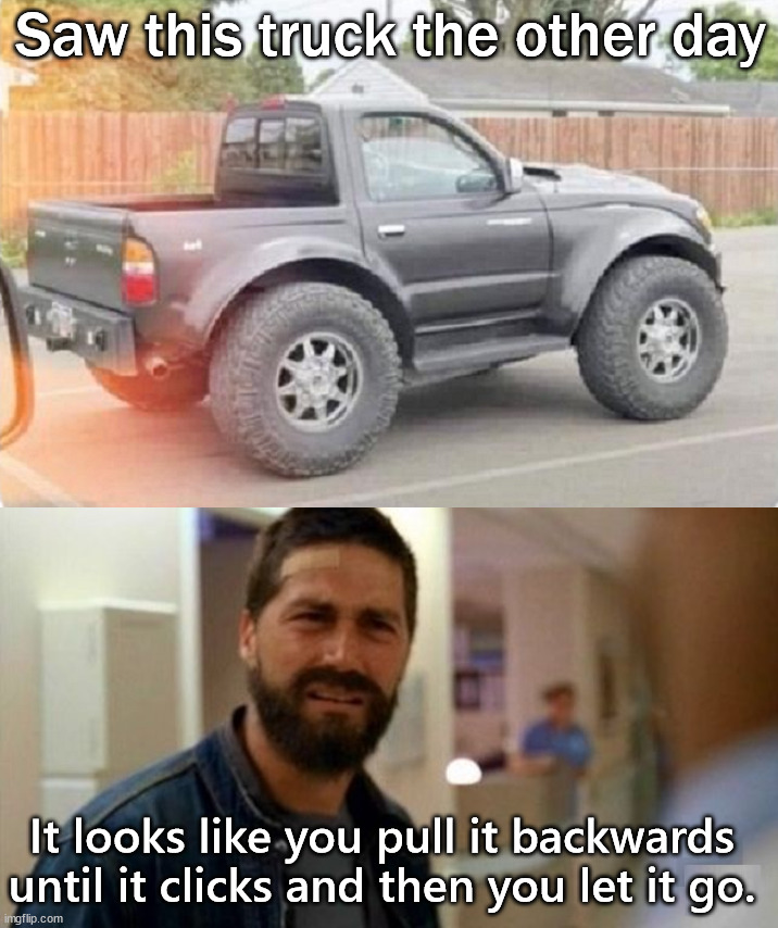 Looks like a toy I used to have | Saw this truck the other day; It looks like you pull it backwards until it clicks and then you let it go. | image tagged in toys,what is this,truck,wind up | made w/ Imgflip meme maker