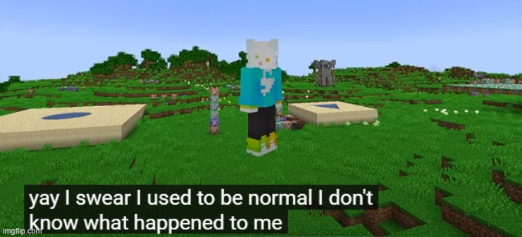 People when the : | image tagged in i swear i used to be normal i don't know what happened to me | made w/ Imgflip meme maker