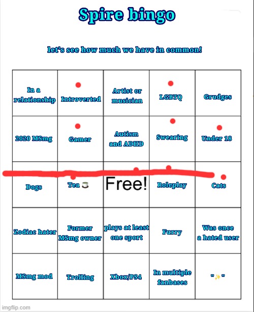 Spire bingo | image tagged in spire bingo | made w/ Imgflip meme maker