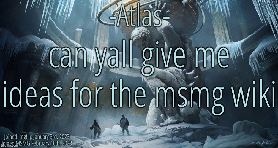 and can some of yall actually help because it's literally just me and osde | can yall give me ideas for the msmg wiki | image tagged in silver announcement template 11 0 template | made w/ Imgflip meme maker