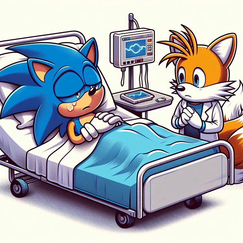 Sonic is Dying Blank Meme Template