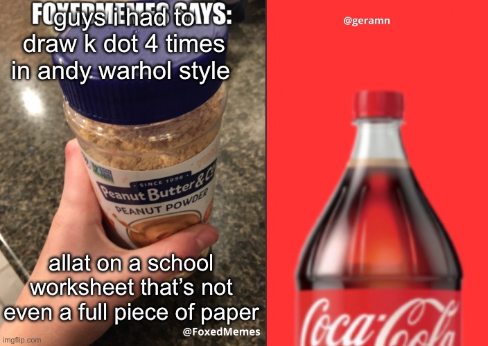 i drew him from the DAMN. cover | guys i had to draw k dot 4 times in andy warhol style; allat on a school worksheet that’s not even a full piece of paper | image tagged in foxedmemes and geramn template | made w/ Imgflip meme maker