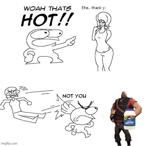 woah thats hot | image tagged in woah thats hot | made w/ Imgflip meme maker