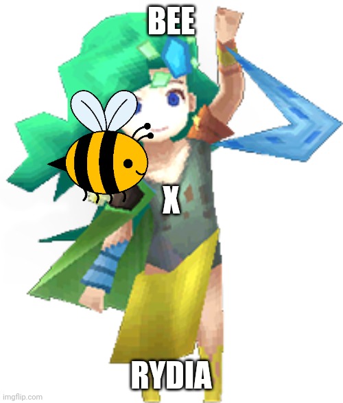 Rydia and bees | BEE; X; RYDIA | image tagged in cute | made w/ Imgflip meme maker