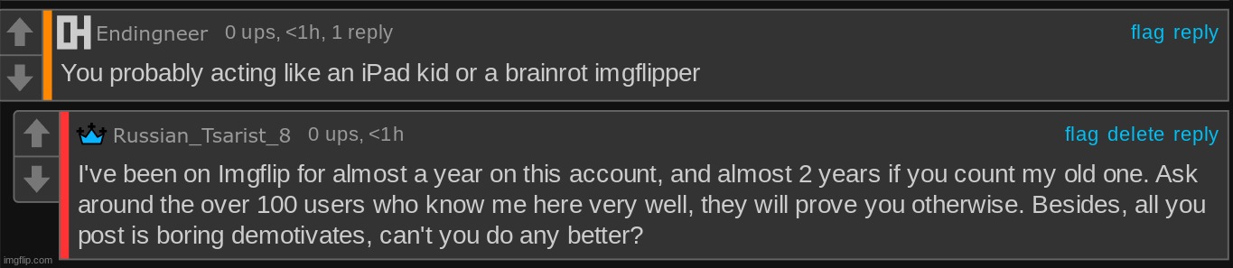 This bozo is mad cause I said I don't hate skibidi. Maybe he should ask his followers for support... wait, he doesn't have any! | made w/ Imgflip meme maker