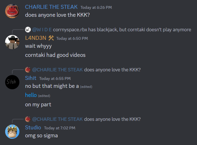 Studio says omg so sigma Blank Meme Template