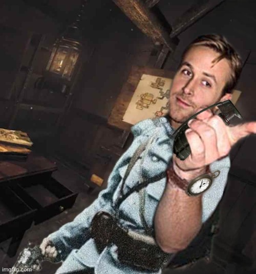 Holy crap Ryan Gosling is in The Bunker | made w/ Imgflip meme maker