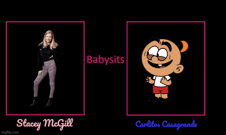 What if Stacey McGill babysits Carlitos Casagrande? | Stacey McGill; Carlitos Casagrande | image tagged in girl,pretty girl,nickelodeon,blonde,the loud house,diabetes | made w/ Imgflip meme maker