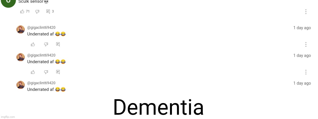 Dementia | made w/ Imgflip meme maker