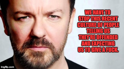 WE HAVE TO STOP THIS RECENT CULTURE OF PEOPLE TELLING US THEY'RE OFFENDED AND EXPECTING US TO GIVE A F**K. | image tagged in vicious truth | made w/ Imgflip meme maker