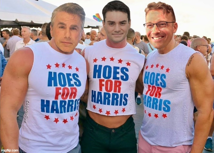 hoes ben, tom, benny for harris | image tagged in maga cult,clown car republicans,hoes,scumbag republicans,donald trump is an idiot,trump is a moron | made w/ Imgflip meme maker