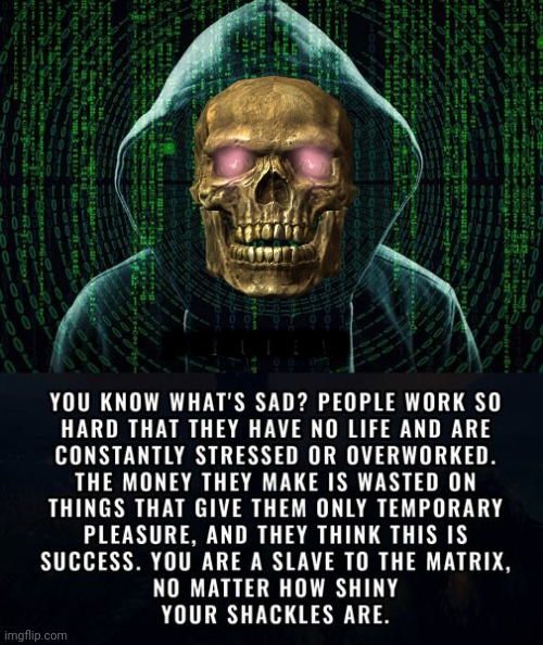 Skeletor slave to the Matrix | ■■■■■■■ | image tagged in skeletor disturbing facts,matrix,slaves | made w/ Imgflip meme maker