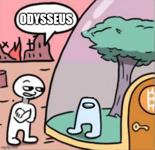 Odysseus | ODYSSEUS | image tagged in amogus | made w/ Imgflip meme maker